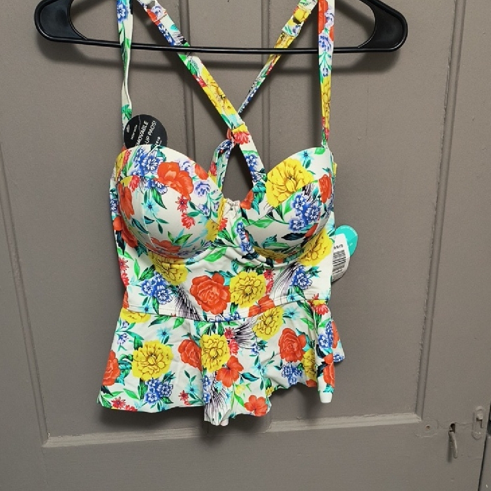 Torrid Multicolor Floral Tankini